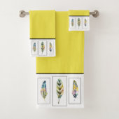 Drie veren badhanddoekenset bad handdoek (Insitu)