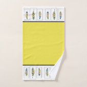 Drie veren badhanddoekenset bad handdoek (Handdoek)