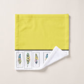 Drie veren badhanddoekenset bad handdoek (Wasdoekje)
