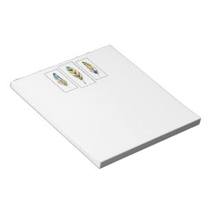 Drie veren notitieblok