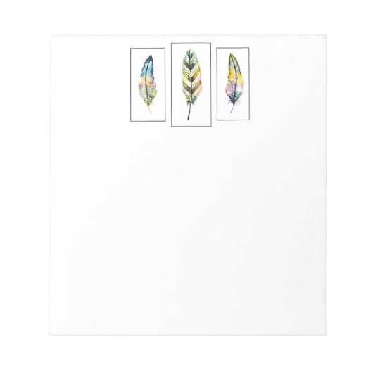 Drie veren notitieblok (Voorkant)