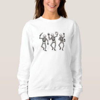 Drie verpleegster skeletten Halloween ontwerp | Gr Trui