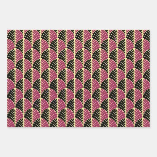 Drie verschillende Art Deco Style Wrapping Paper S (Voorkant 3)