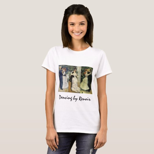 Drie verschillende dansscènes van Pierre Renoir T-shirt (Voorkant volledig)