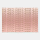 Drie verschillende Design Jouw naam Vrouwelijke kl Inpakpapier Vel (Voorkant 2)