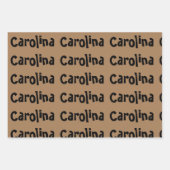 Drie verschillende Design Jouw naam Vrouwelijke kl Inpakpapier Vel (Voorkant 3)