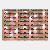 Drie verschillende Design Jouw naam Vrouwelijke kl Inpakpapier Vel (Voorkant)