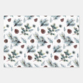 Drie verschillende kerstpatronen inpakpapier vel (Voorkant 2)