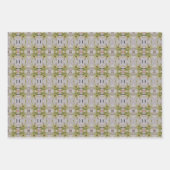 Drie verschillende ontwerpen inpakpapier vel (Voorkant 2)