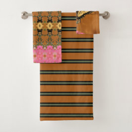 Drie verschillende patronen bad handdoek