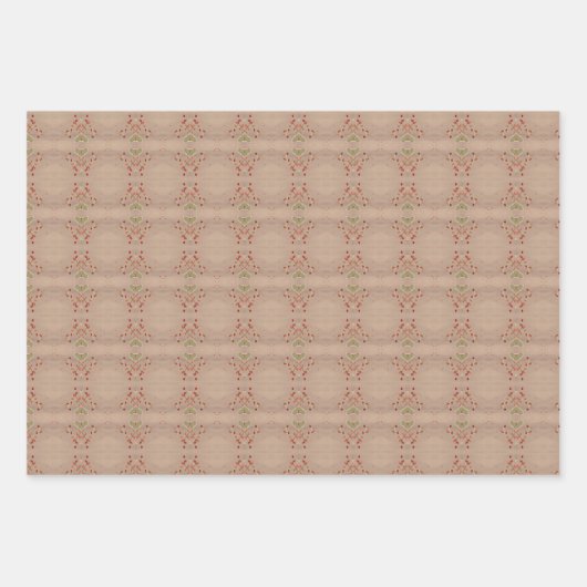 Drie verschillende patronen blad wrap inpakpapier vel (Voorkant 2)