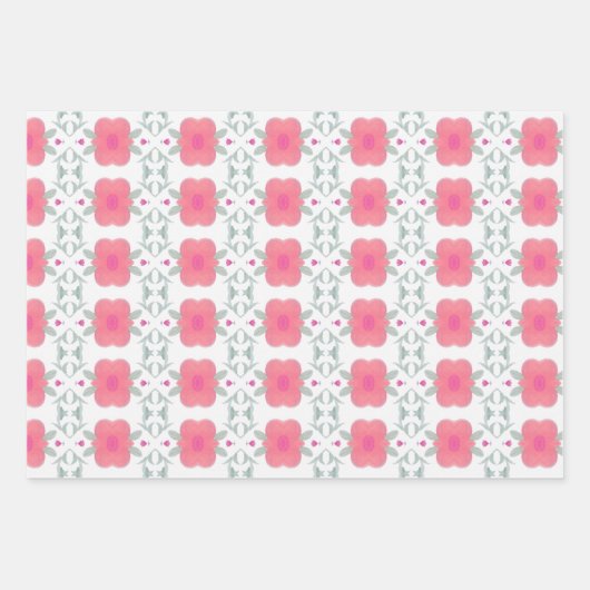 Drie verschillende patronen inpakpapier vel (Voorkant 3)