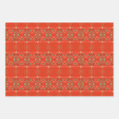 Drie verschillende patronen inpakpapier vel (Voorkant 3)