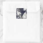 Drie verschillende tyfoons vierkante sticker (Tas)