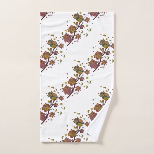 Drie verschuldigd op filiaal bad handdoek (Handdoek)