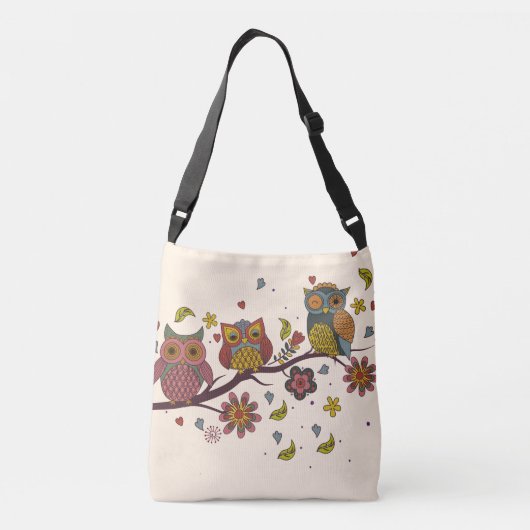 Drie verschuldigd op filiaal crossbody tas (Achterkant)