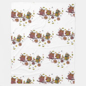 Drie verschuldigd op filiaal fleece deken (Voorkant)