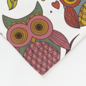 Drie verschuldigd op filiaal fleece deken (Hoek)