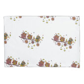 Drie verschuldigd op filiaal kussensloop (Voorkant)