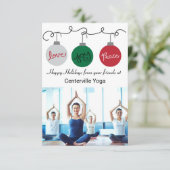 Drie versieringen - 3x5-kaart voor bedrijven kaart (Staand voorkant)