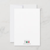 Drie versieringen - 3x5-kaart voor bedrijven kaart (Achterkant)