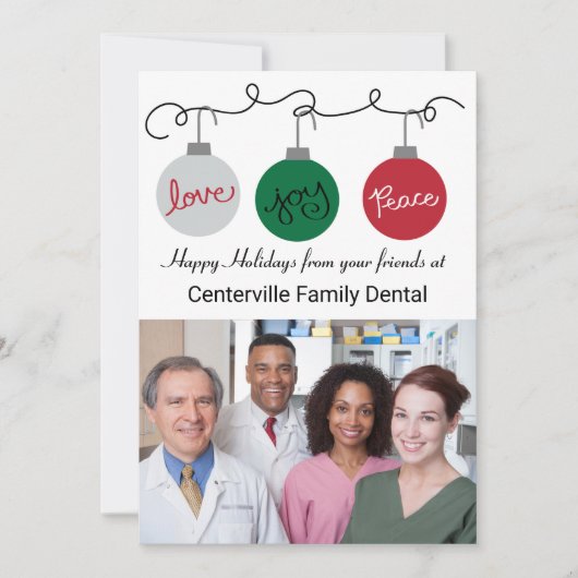 Drie versieringen - Bedrijfskaart Kaart (Voorkant)