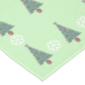 drie versieringen met rode bogen gouden bells kers tafelkleed (Gekanteld)