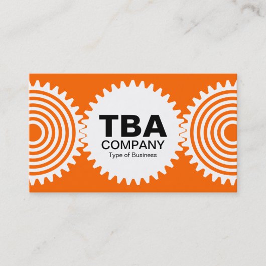 Drie versnellingen v3 - Sinaasappel FF6600 en wit Visitekaartje (Voorkant)