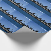 Drie verstandige mannen op dinosaurussen cadeaupapier (Hoek)