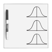 Drie verticaal gerichte normale distributies (S)