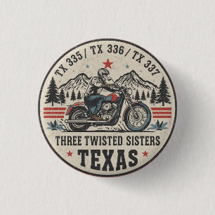 Drie verwrongen zusters, tx 335,tx 336,tx 337 weg ronde button 3,2 cm