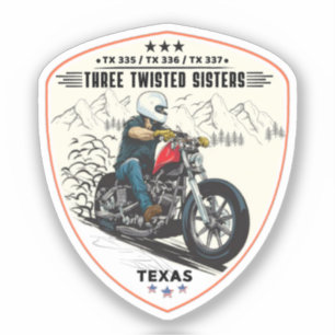 Drie verwrongen zusters, tx 335,tx 336,tx 337 weg sticker