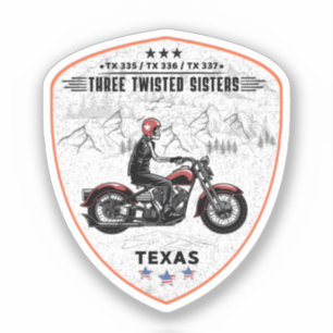 Drie verwrongen zusters, tx 335,tx 336,tx 337 weg sticker