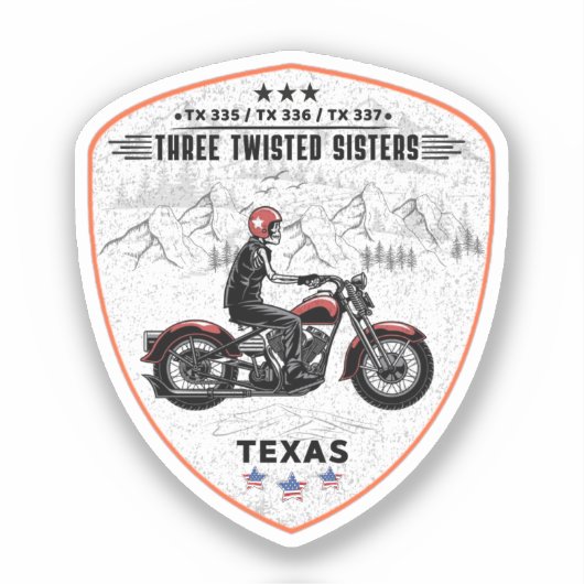 Drie verwrongen zusters, tx 335,tx 336,tx 337 weg sticker (Voorkant)