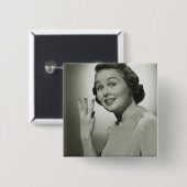 Drie Vierkante Button 5,1 Cm (Voorkant /achterkant)