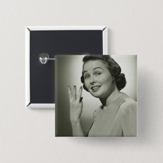 Drie Vierkante Button 5,1 Cm (Voorkant /achterkant)