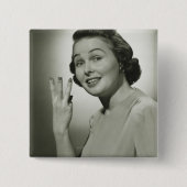 Drie Vierkante Button 5,1 Cm (Voorkant)