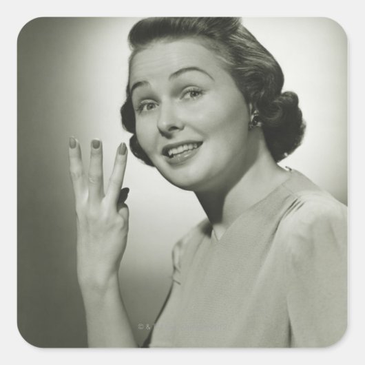 Drie Vierkante Sticker (Voorkant)