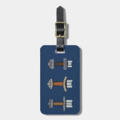 Drie Viking Sword Hilts Bagagelabel (Voorkant verticaal)