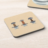 Drie Viking Sword Hilts Drankjes Onderzetter (Linkerzijde)