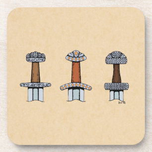 Drie Viking Sword Hilts Drankjes Onderzetter