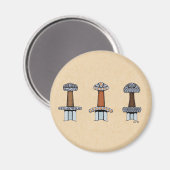 Drie Viking Sword Hilts Magneet (Voorkant / Achterkant)