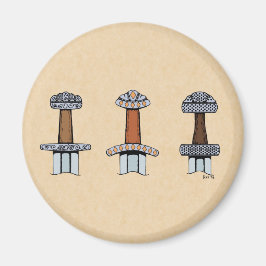 Drie Viking Sword Hilts Magneet