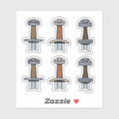 Drie Viking Sword Hilts Sticker (Vel)