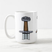 Drie Viking Zwaardgrepen Koffiemok (Links)