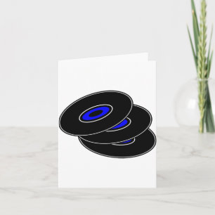 Drie vinylplaten briefkaarten