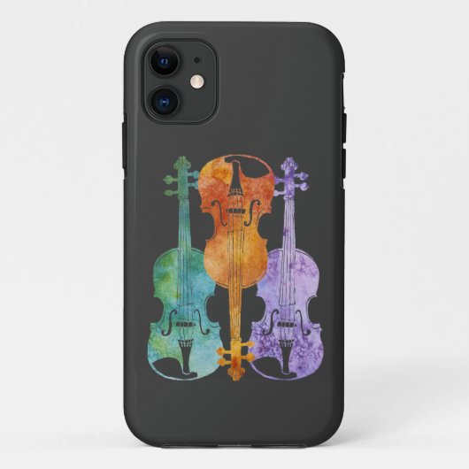 Drie violen Case-Mate iPhone case (Achterkant)