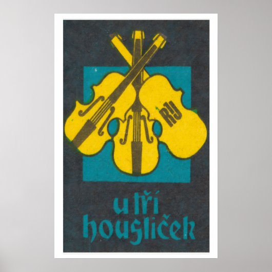 Drie violen luciferdoosje-kunstprint, Tsjecho-Slow Poster (Voorkant)