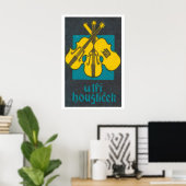 Drie violen luciferdoosje-kunstprint, Tsjecho-Slow Poster (Thuiskantoor)