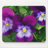 Drie Violets Mousepad Muismat (Voorkant)